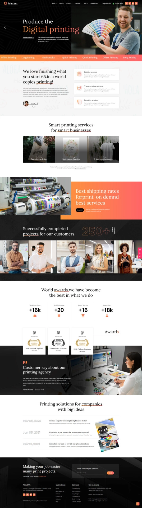Digital Printing Service Website