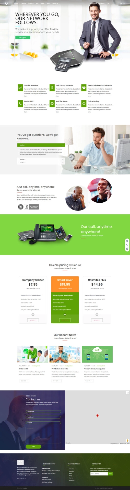Telecom Company Website