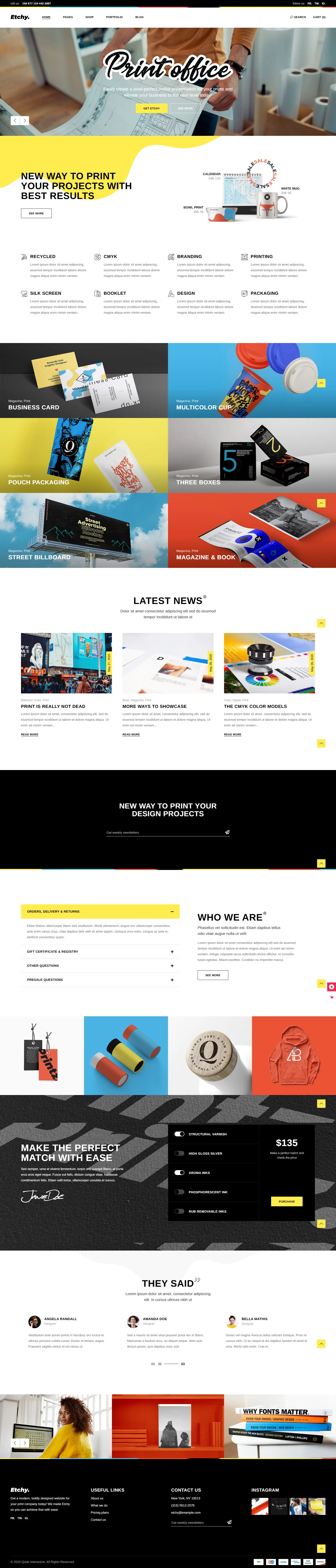 Print Shop Website
