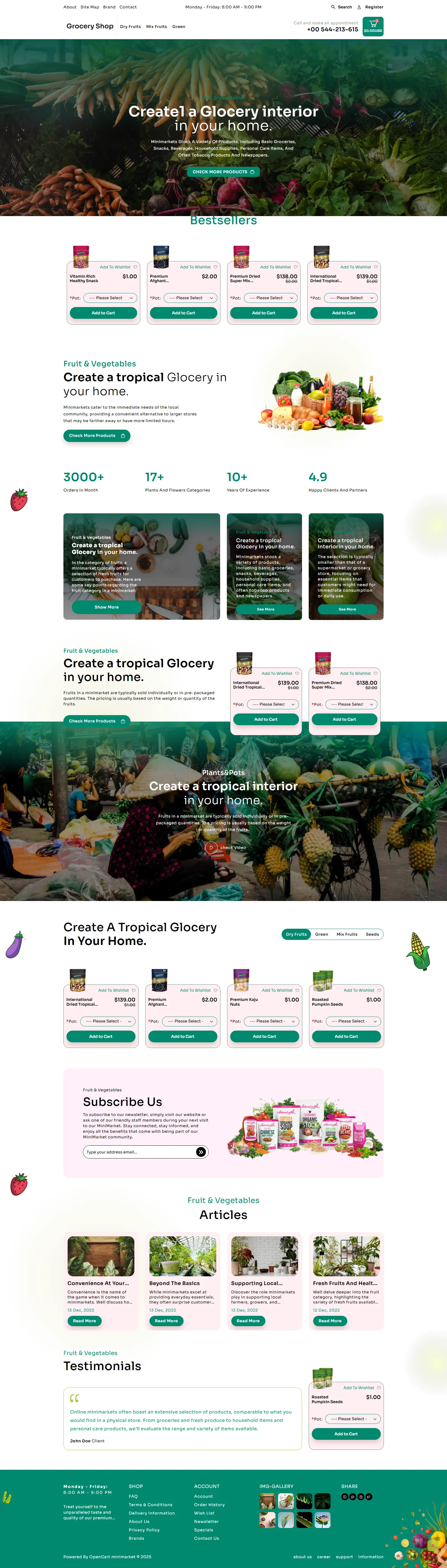 Specialty Store Website - The Custom Websties