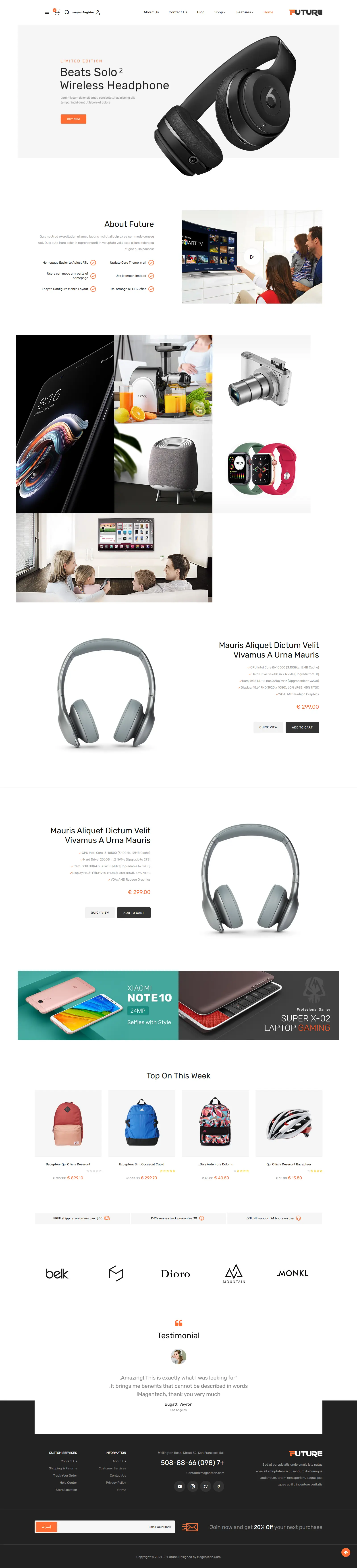 Tech Accessories Store Website